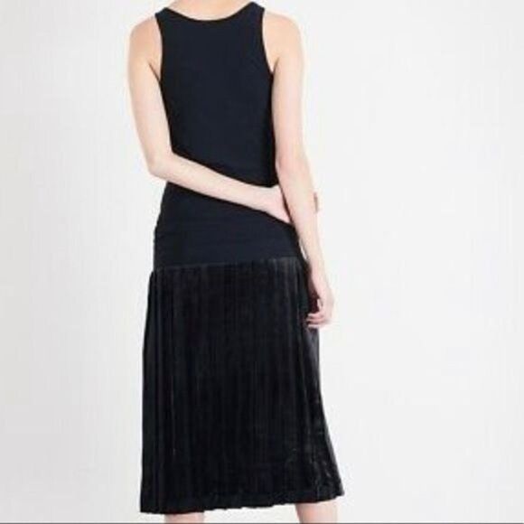 Toga Pulla Pleated Jersey and Velvet Dress Size IT 36 (US 2) - Picture 3 of 16
